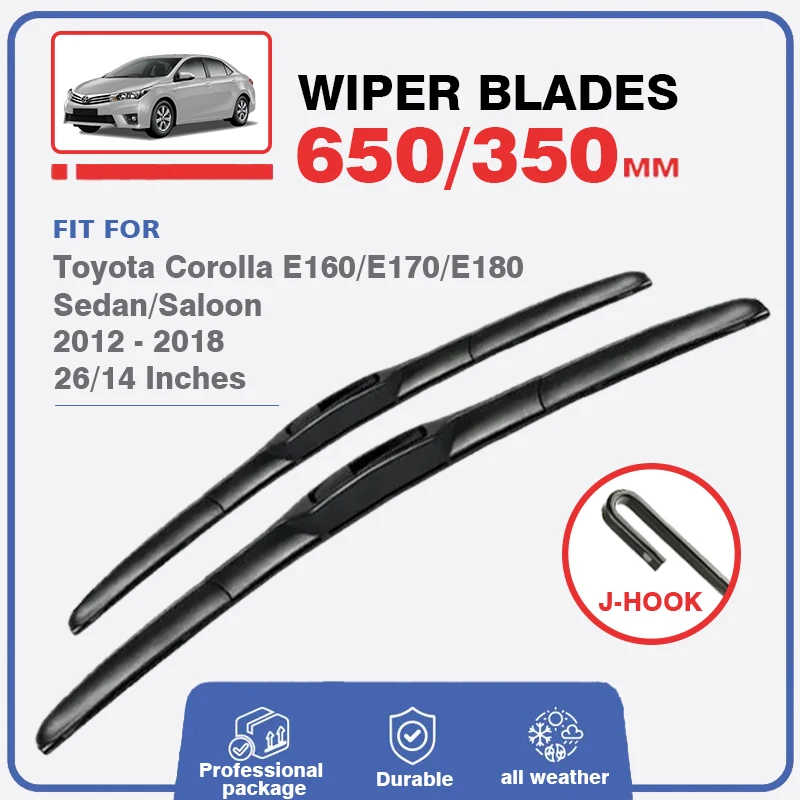 

LHD RHD Front Hybrid Wiper Blades For Toyota Corolla E160 E170 E180 2012 - 2018 Windshield Window Windscreen Accessories 26"+14"