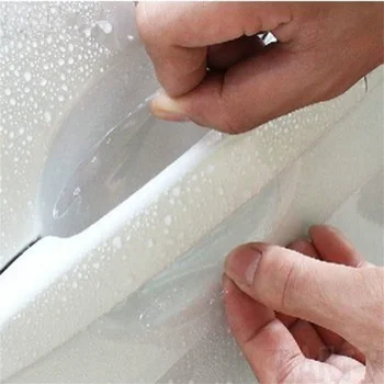 4pcs Universal Invisible Car Door Handle Scratches Automobile Shakes Protective Vinyl Protector Films Car Handle Protection 3