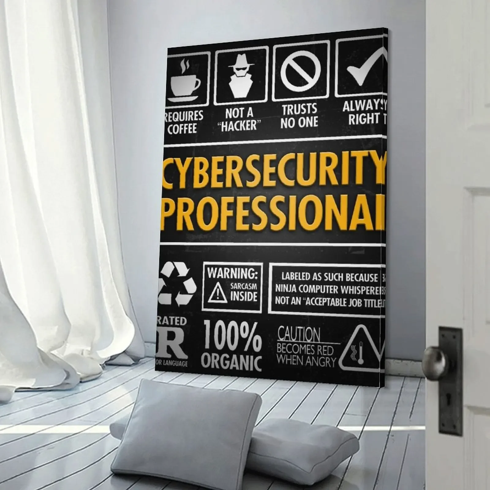 Кибербезопасность не хакер искусство на стене Картина холсте декор для спальни
