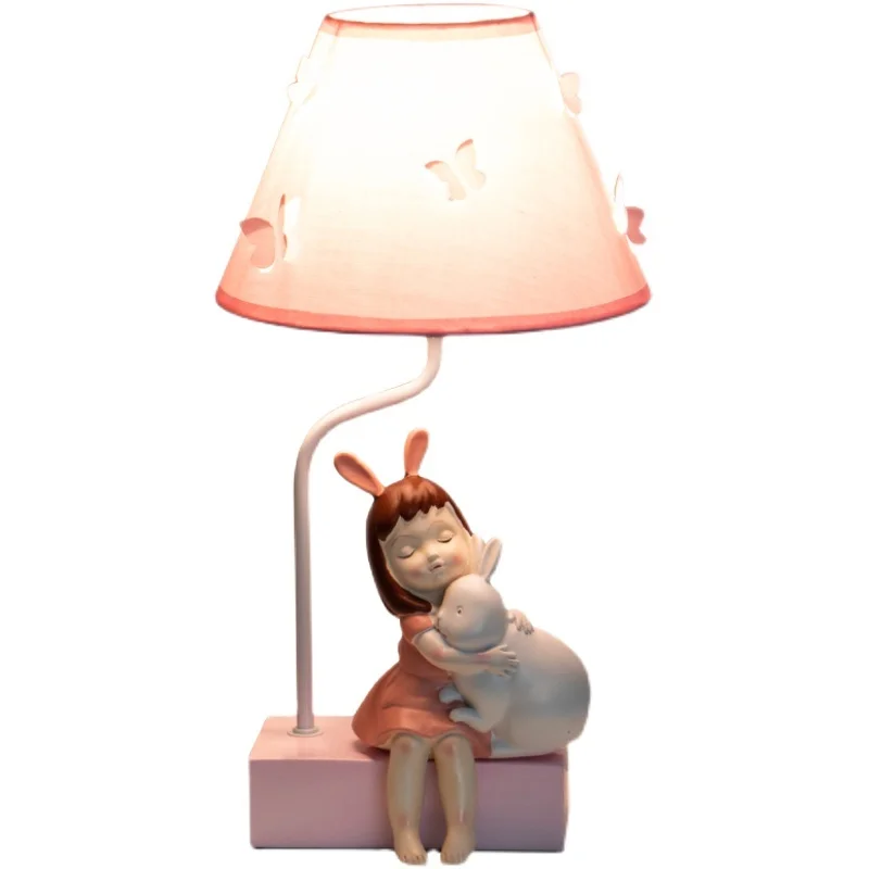 

Креативные настольные лампы, лампа мультяшная принцесса, светодиодный настольный светильник для детской спальни, розовый прикроватный све...