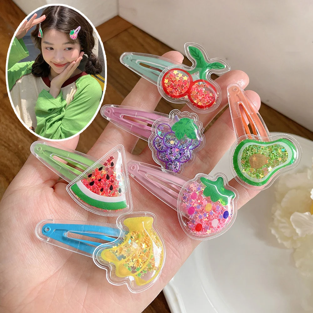 

Girls Cute Colorful Cartoon Fruit Hairpins Kids Hair Ornament BB Clips Hair Clips Fashion Hair Accessories