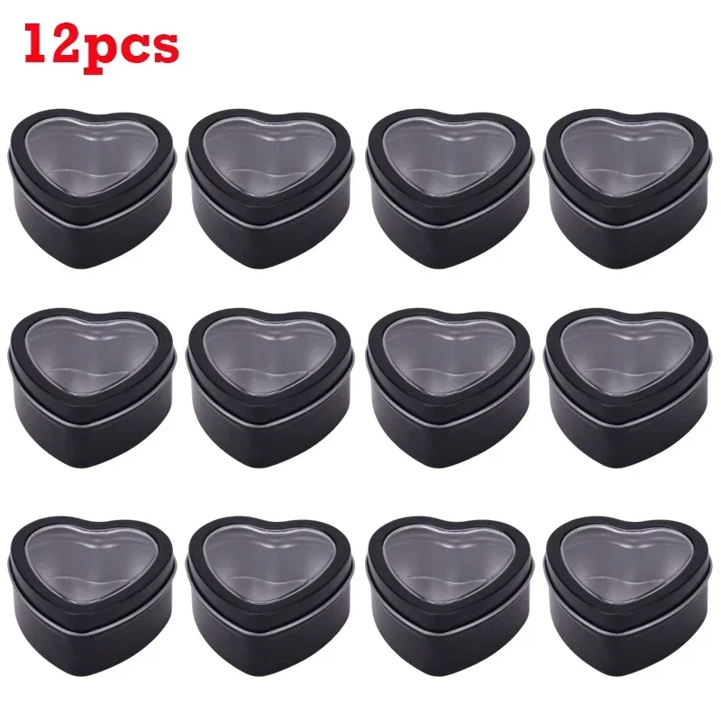 

Металлические банки для свечей сердце серебристые