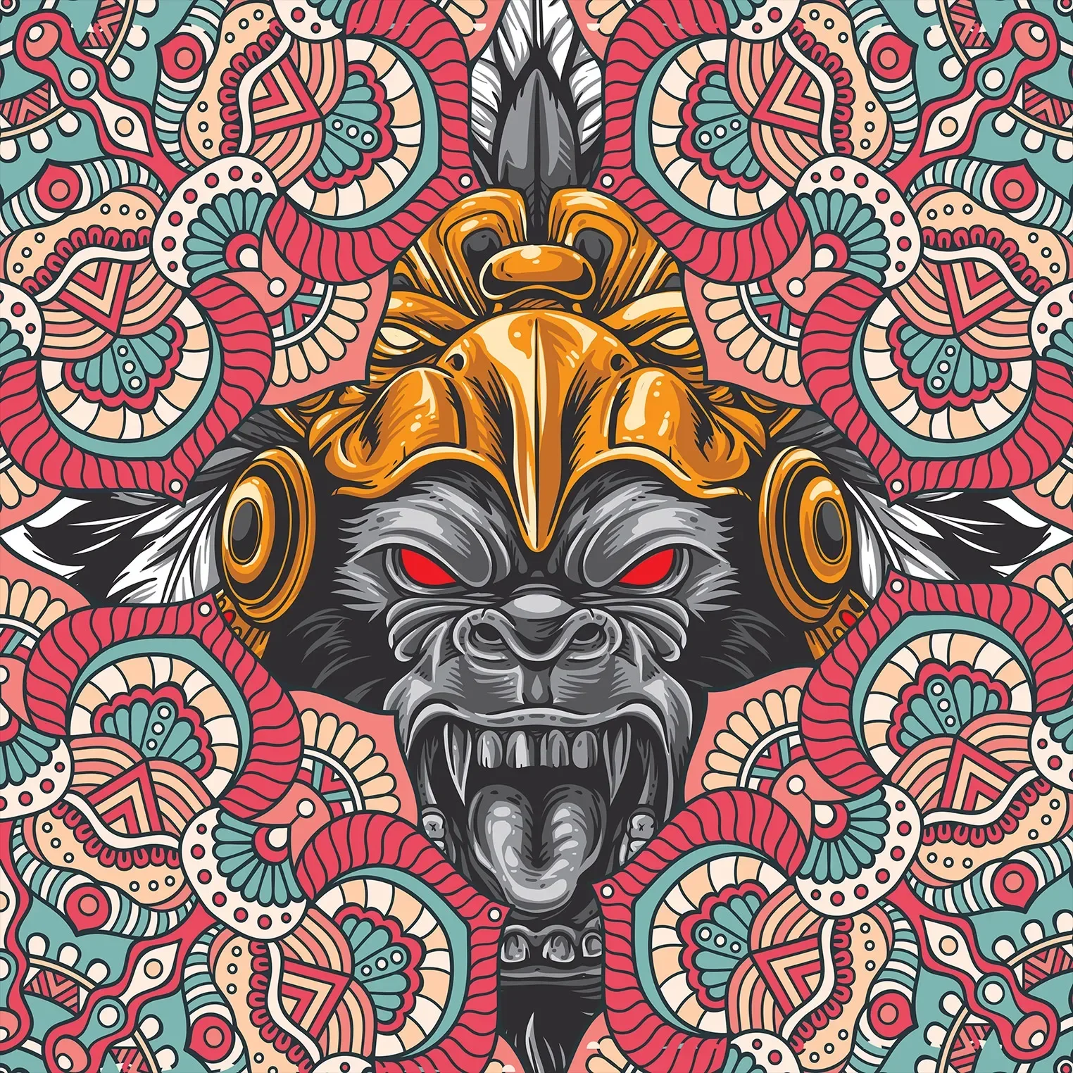 Психоделический пейзаж гобелен гадание психоделический настенный хиппи милый