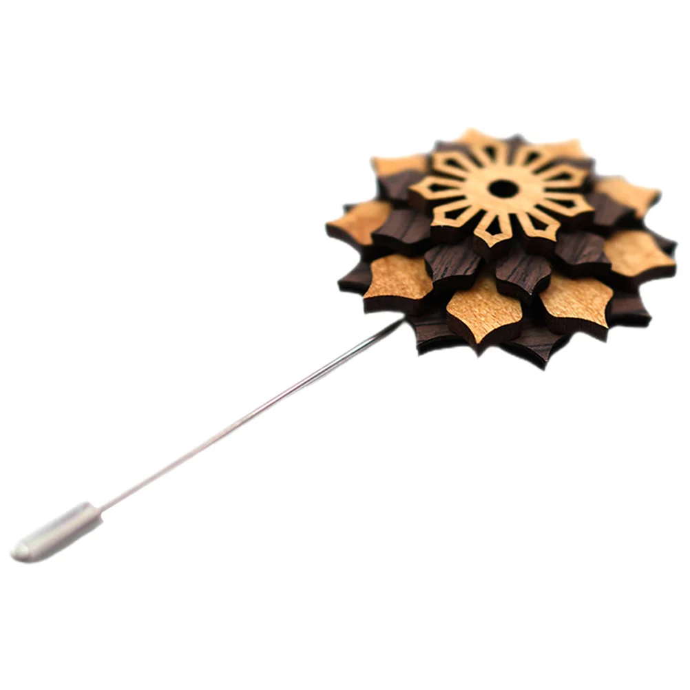 

Бутоньерка с цветами, булавки для лацканов, искусственная деревянная бижутерия для выпускного вечера для мужчин