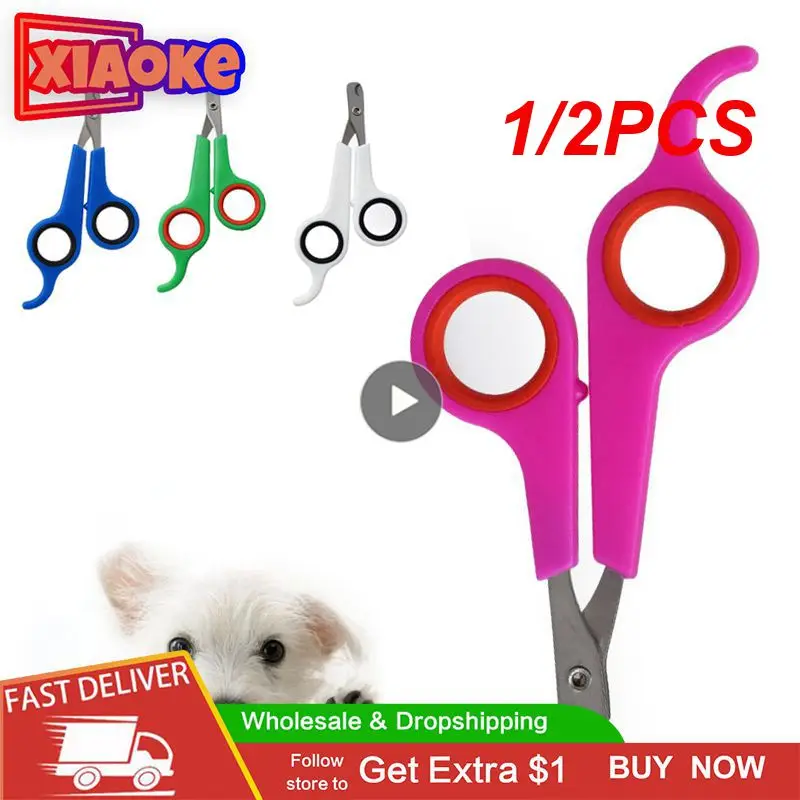 1/2PCS 12cm dog cat claw toe tool rabbit toenail Pet nail scissor trimmer clipper grooming paw cutter bird parrot shear animal