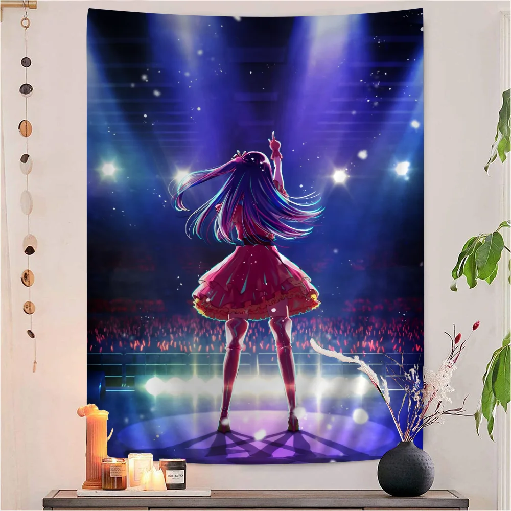 O-oshi No K-koo Красочный гобелен Настенный богемный настенный Мандала Настенные листы