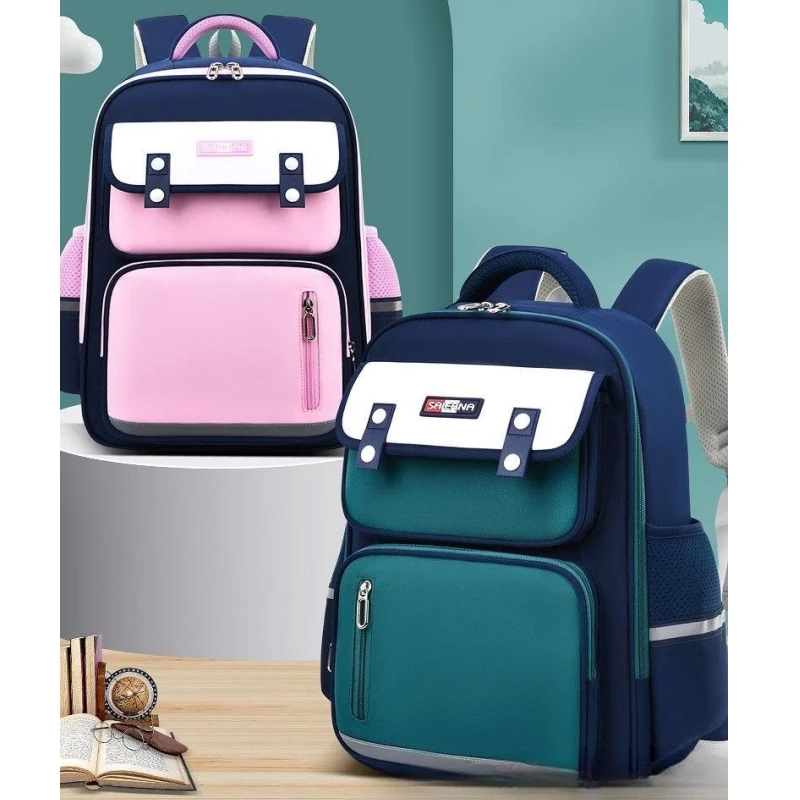 

New Waist Protection and Weight Reduction Primary School Backpack Large Capacity Shoulders Boys and Girls' Children's Backpacks