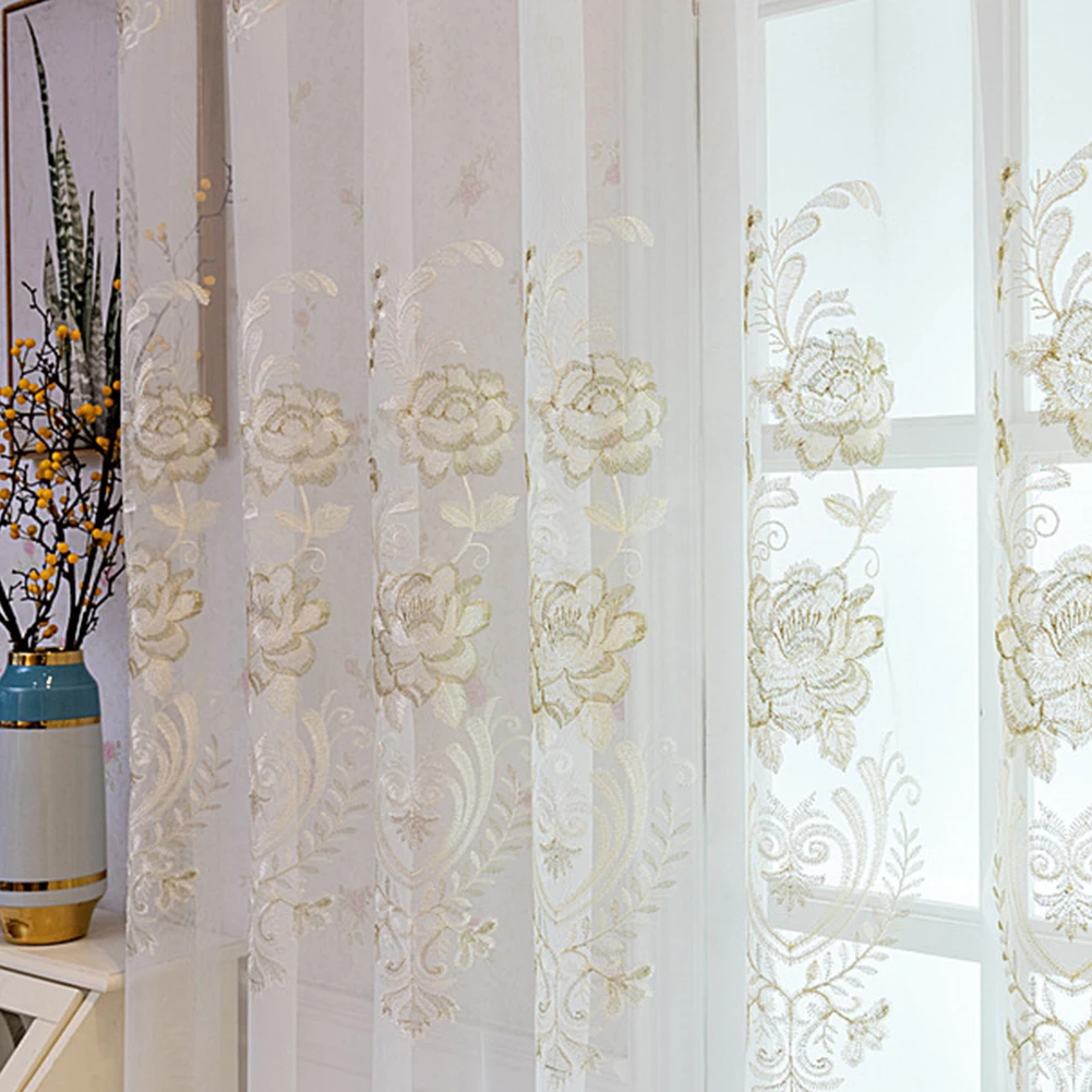 

LEEJOOM белые розовые тюлевые шторы из полиэстера