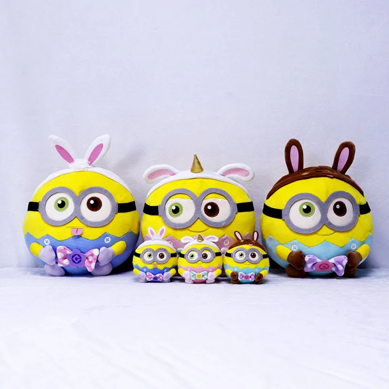 

Despicable Me Film Animation Peripheral Cute Minions Unicorn Dress Up Plush Doll Toy Kawaii Soft Room Decor Children Gifts