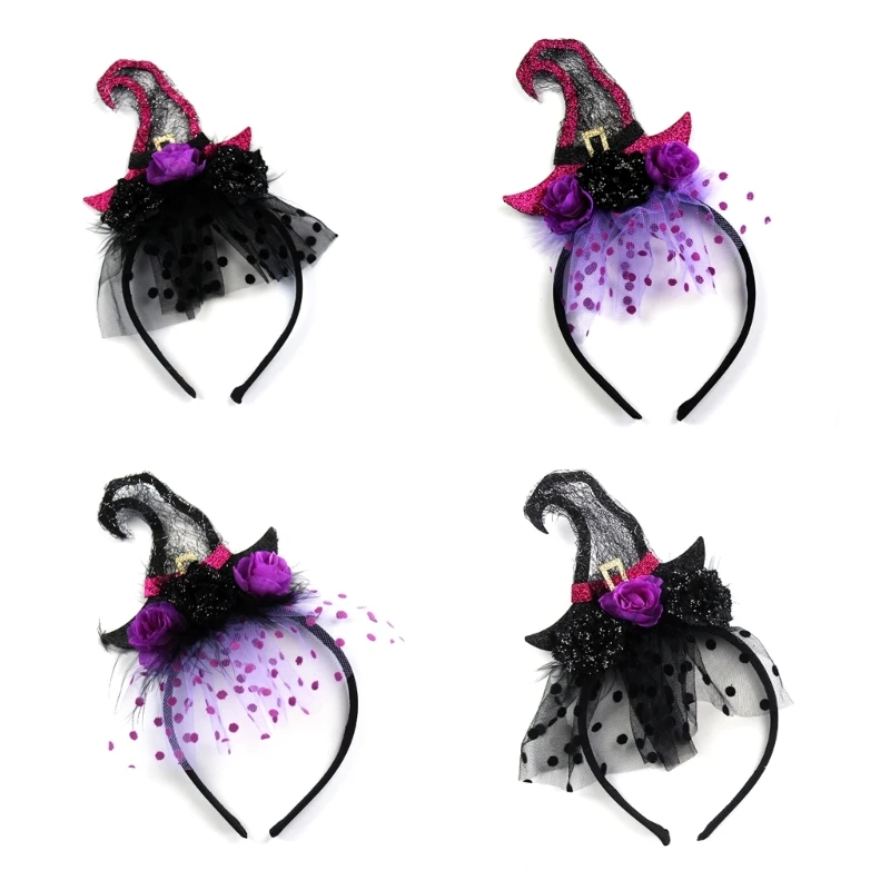 

Decorative Witch Hat Headband Head Hair Home Children Day Party Costume 264E