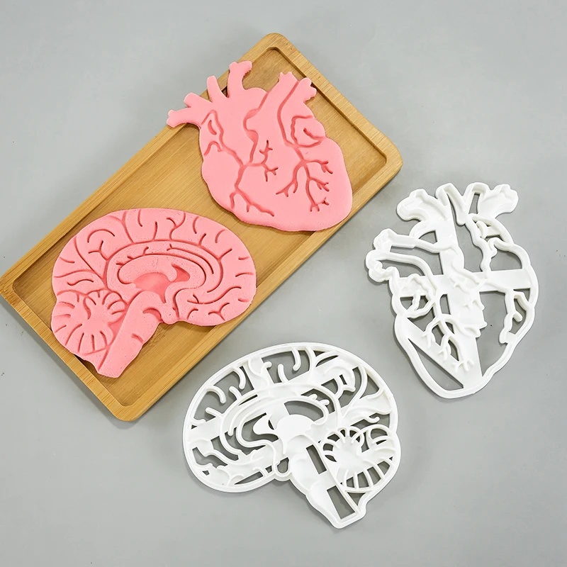 Форма Для Выпечки На Тему Хэллоуина-формы Человеческого Сердца И Мозга