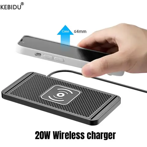 Автомобильное беспроводное зарядное устройство, силиконовая нескользящая накладка для iPhone 16, 15, 14, 13, 12, автомобильные беспроводные зарядные устройства для телефонов Samsung, станция быстрой зарядки