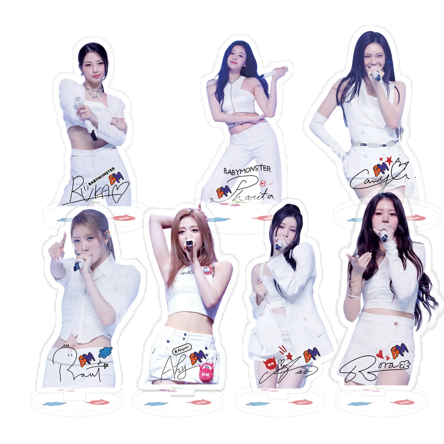 BABYMONSTER фигурка на акриловой подставке SHEESH Настольный альбом украшения KPOP AHYEON