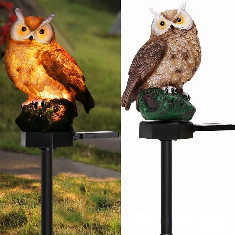 

Solar LED Outdoor Lights Waterproof Owl Stake Lawn Light Exterior Night Lights Owl Shape Garden Lighting Outdoor Solar Lamps
