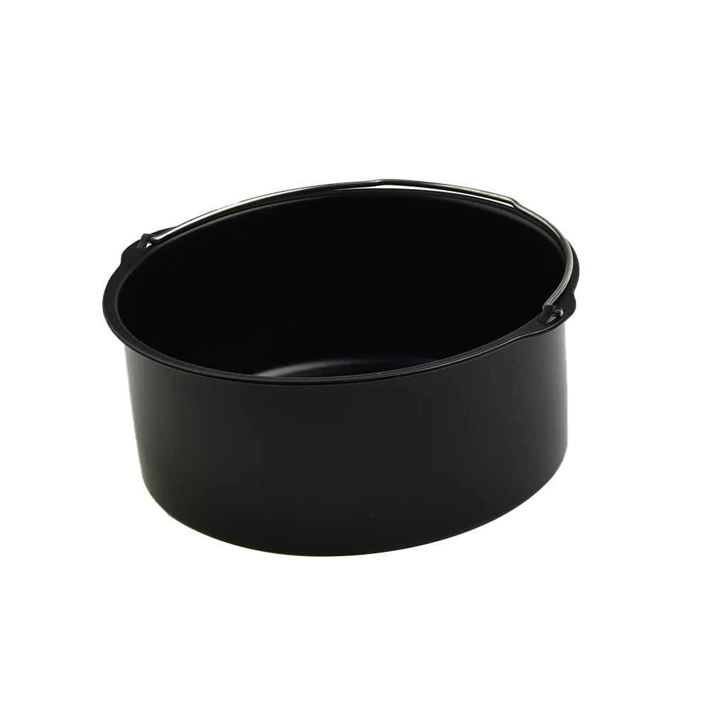 

Air Baking Pan 8Inch Black Cake Carbon Steel Mold Mould Non Stick Round 6Inch 7Inch Baking Durable High quality