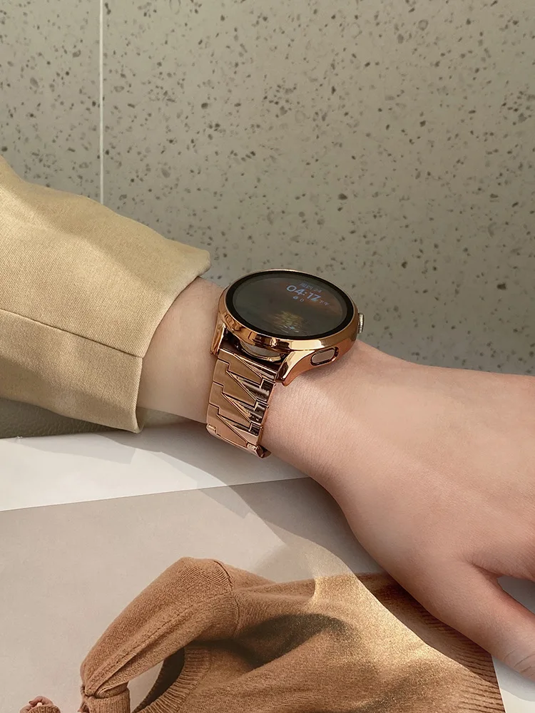 Universal 22mm Watch Strap For Samsung Galaxy Watch 46mm Stainless Steel Bracelet For Amazfit GTR 4 47MM Smartwatch Accessories