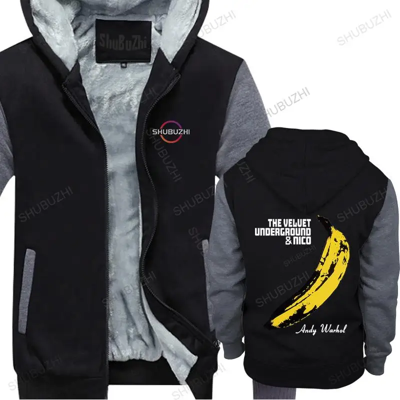 

cotton man hoodies winter jacket hot sale sweatshirt The Velvet Underground fleece male fleece hoody high quality hoodie coat