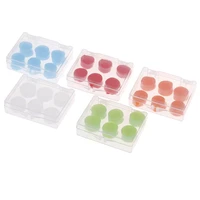 6pcs earplugs protective ear plugs silicone soft waterproof anti noise earbud protector swimming showering water sports