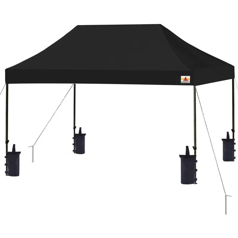 

Commercial Shelter Foldable/Collapsible Sunshade Pop Up Tent, Black