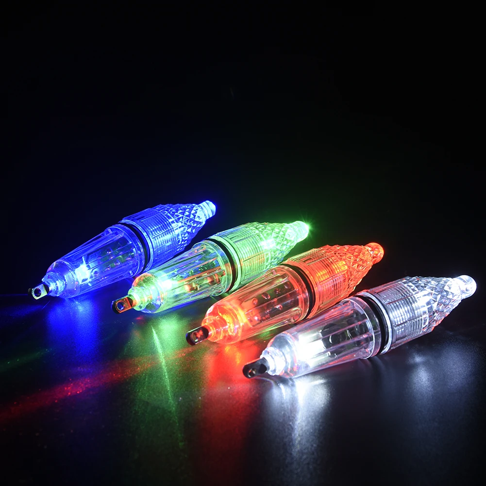 

4pcs Raft Bait Waterproof Multifunction Battery Powered Underwater Fishing Light Lure Easy Install Compact For Dock Portable