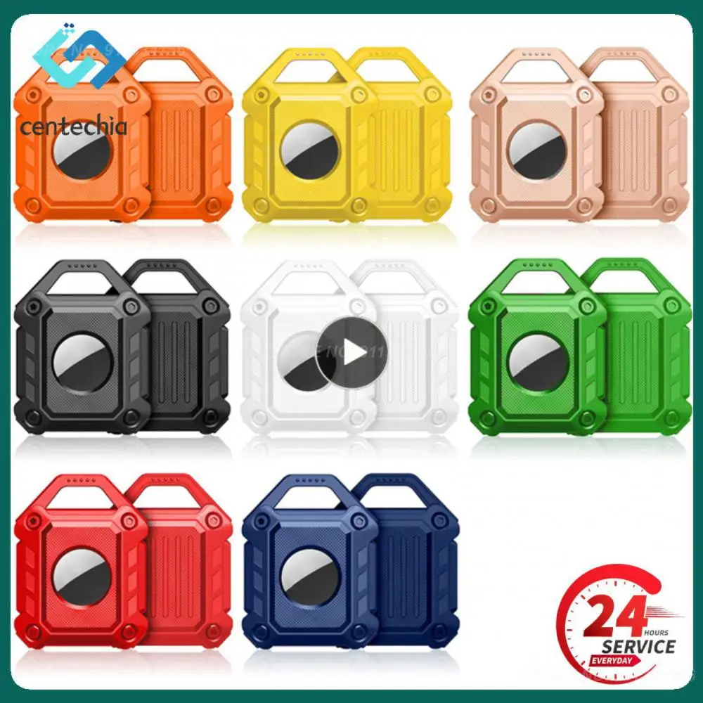 

1~5PCS For Airtag TPU Silicone Protective Case For Apple GPS Anti-lost Location Device With Keychain Armor Shockproof Cover