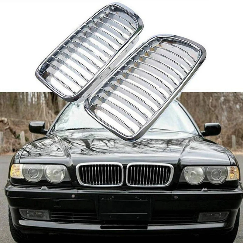 Передняя хромированная решетка для радиатора BMW 7-Series E38 730IL/735I/725Tds/728I/750I Sedan 1994-2001 2