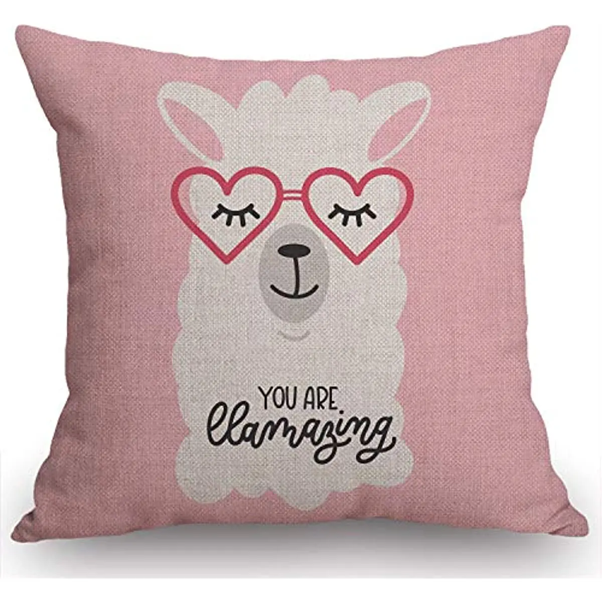 

You are llamazing Throw Pillow Cover Llama Motivational and Inspirational Quote Decorative Pillow Case Cushion Cover Decor
