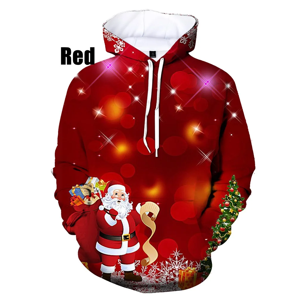 

Новинка 2022, Мужская Рождественская Толстовка с капюшоном и принтом, индивидуальные худи, Рождественская Повседневная Спортивная толстовка с капюшоном, пальто