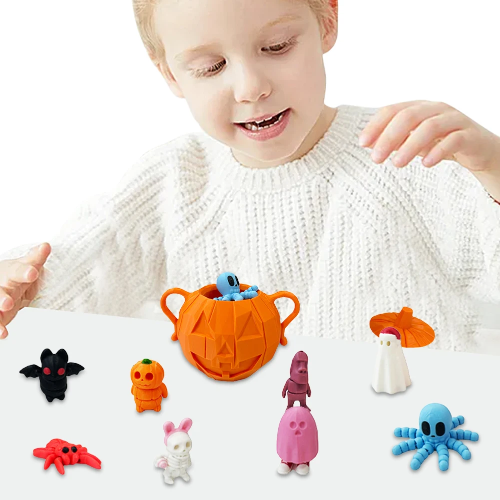 8 шт. детские игрушки-фигурки в виде тыквы