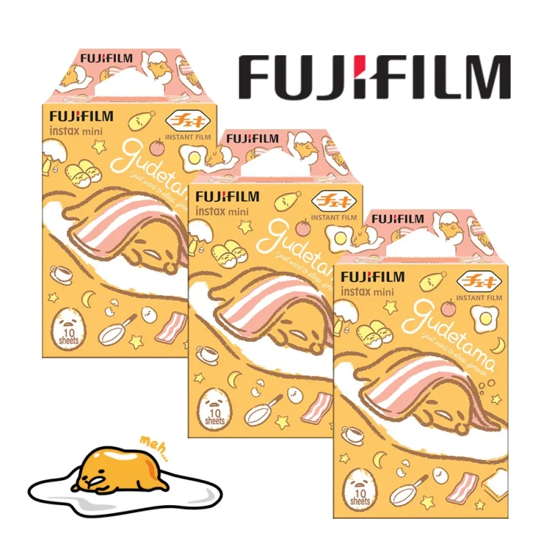 

10-30 Sheets Fujifilm Instax Mini Gudetama Frame Film For Fuji Instant 8 9 25 70 90 Camera Share SP-1 SP-2 Printer Polaroid 300