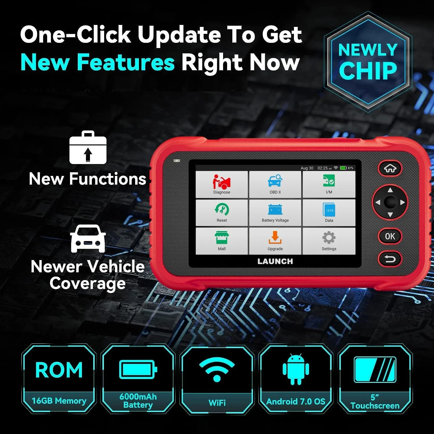 Диагностические инструменты LAUNCH X431 CRP123E PLUS OBD2 сканер для двигателя ABS подушки