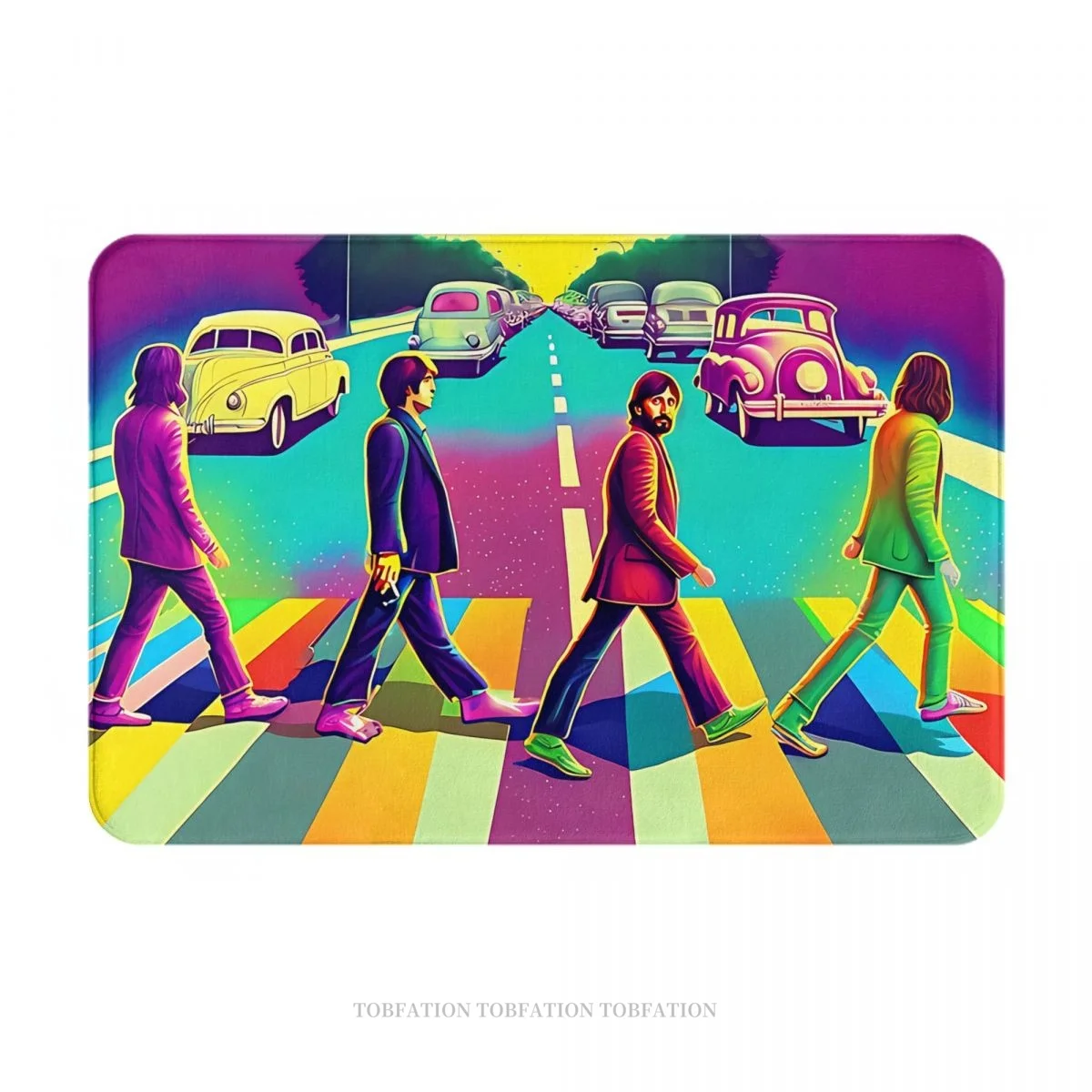 

The Beatle Band Non-slip Doormat Abbey Acid Road Bath Bedroom Mat Welcome Carpet Home Modern Decor