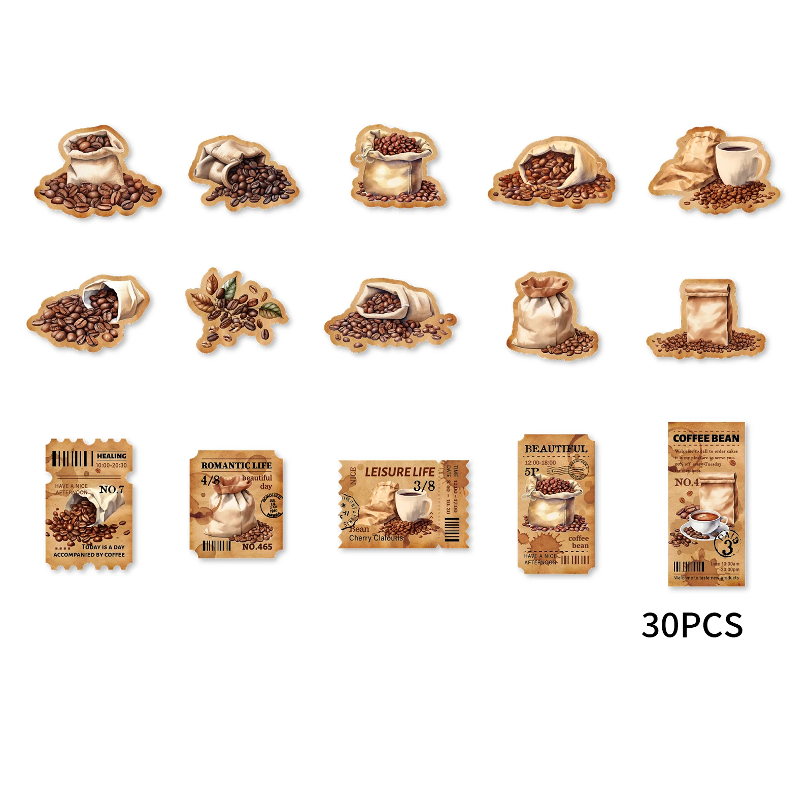 30 шт. красные кофейные зерна