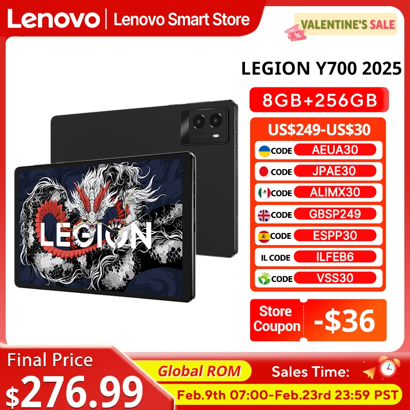 Фото Планшет Global ПЗУ Lenovo LEGION Y700 2025 Snapdragon 8 Gen 3, восьмиядерный процессор, 8,8 дюйма, 165 Гц, Android, 6550 мАч №1