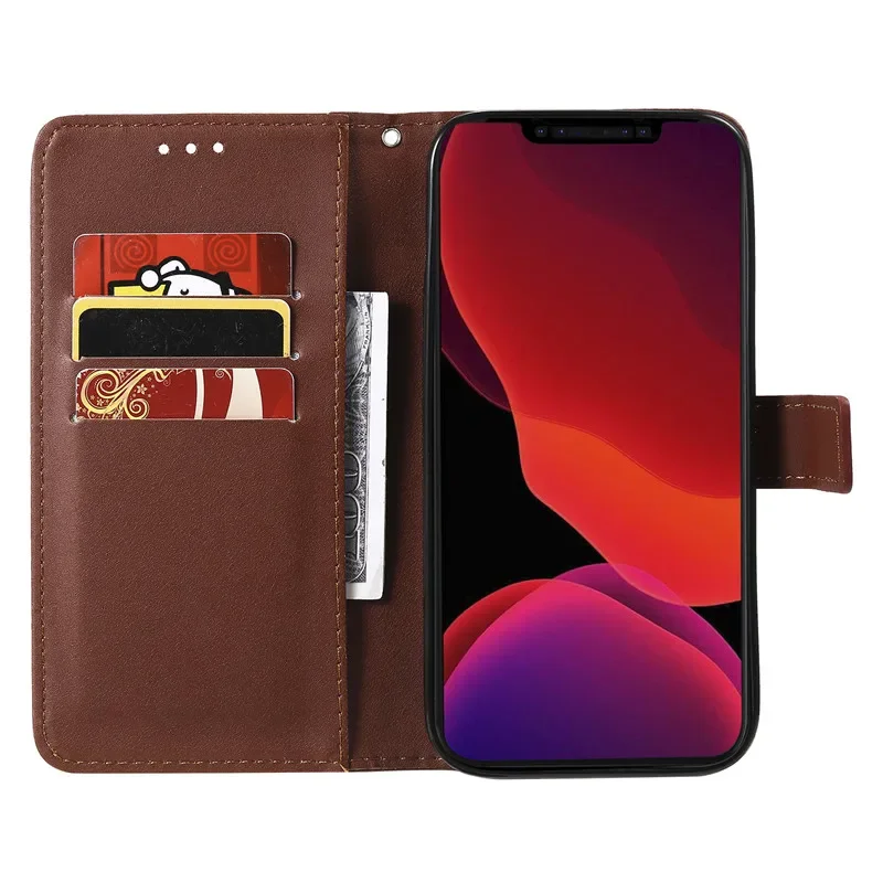 Чехол-бумажник для iPhone 15 14 Plus кожаный флип-чехол 13 12 Mini Pro Max 15PM защитный чехол