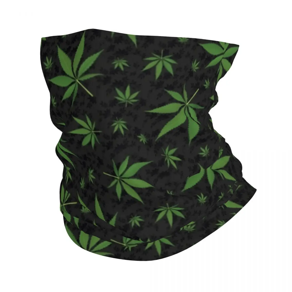 

Retro Weed Leaf Pattern Bandana Neck Cover Printed Leaves Wrap Scarf Multi-use Balaclava Cycling Unisex Adult Winter