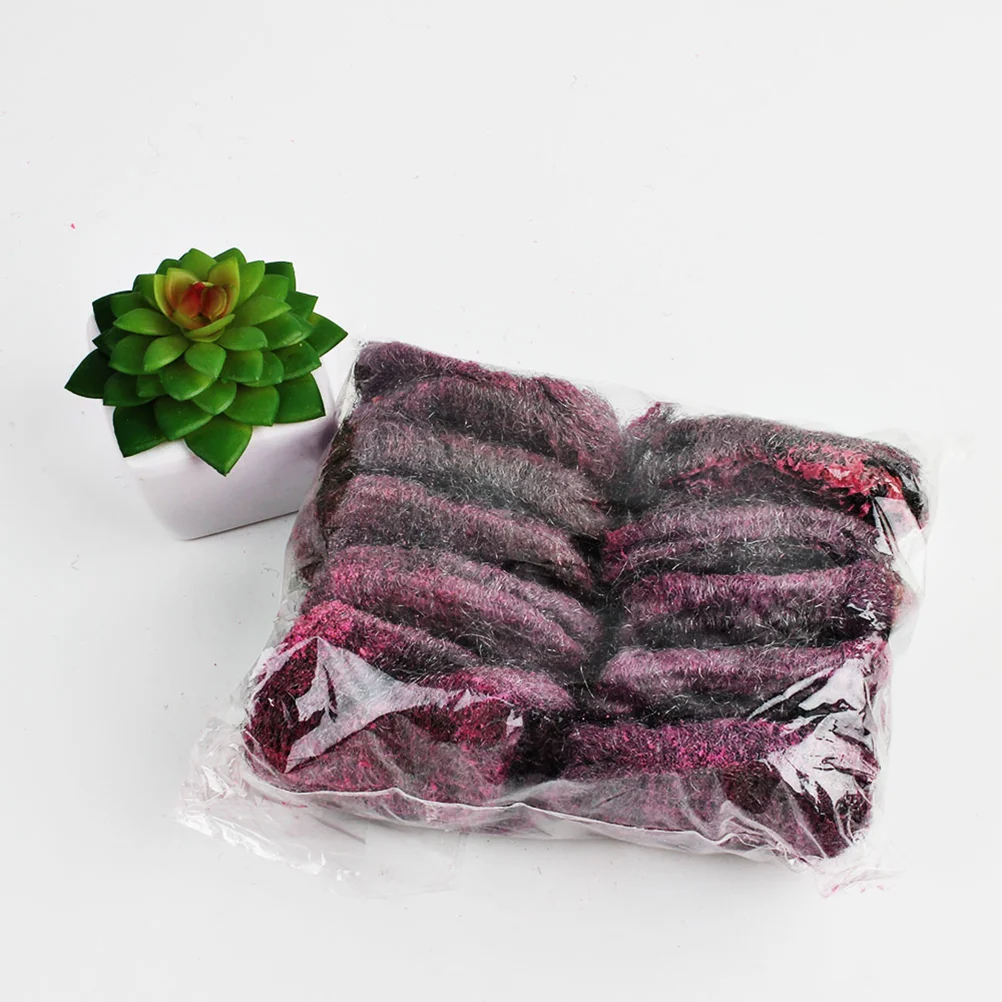 

1 pc Brush Detersive Environmental Multipurpose Scrubber Steel Wool Scouring Pad for Home Kitchen