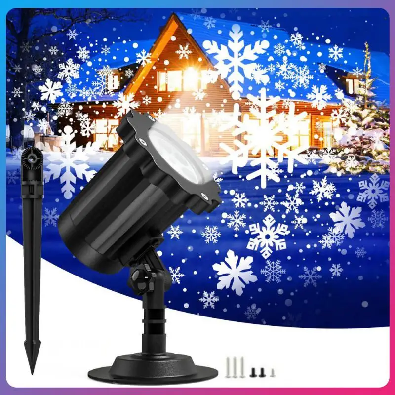 

Removable Snowflake Lamp 5-20m Snow Lantern Lawn Garden Waterproof Christmas Light Decorative Lamp Projector Angle Adjustable