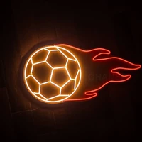 OHANEE Custom Football Champion 2022 Jersey Led Neon Sign Light Soccer Never Give Up Sign Background Signs For Ball Game Club