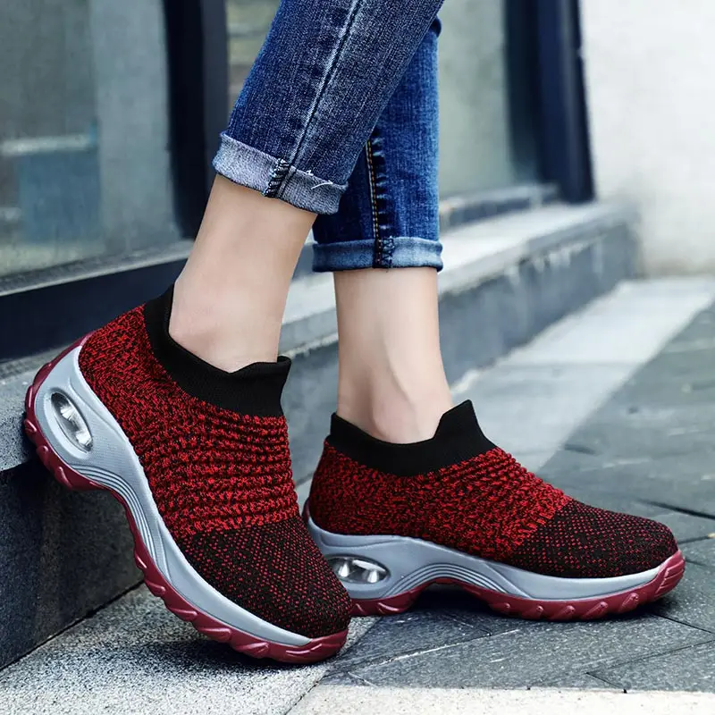 

slip on shock absorber sneakers for women 2022 hit tennis sport sports woman professional women's running shoes skateboarder