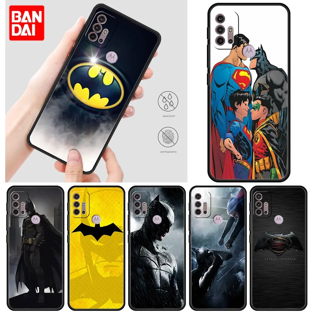 

Dc Superhero Marvel Batman Case for Motorola Moto G30 G50 G60 G8 G9 G200 G31 G60s Power Plus Play Lite Silicone Black Capa Cover