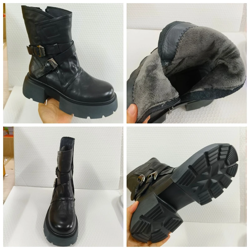 Koznoy/женские осенне-весенние модные зимние плюшевые ботильоны Челси из