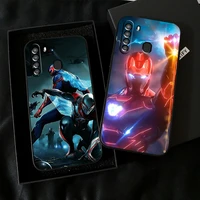 marvel luxury cool phone case for samsung galaxy s8 s8 plus s9 s9 plus s10 s10e s10 lite 5g plus carcasa back liquid silicon