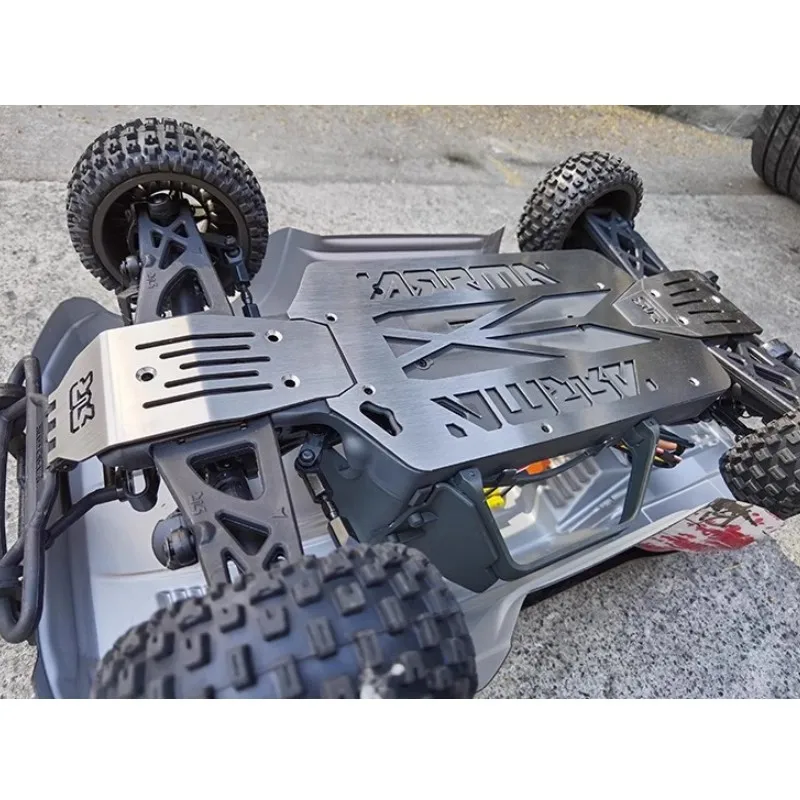GPM основное шасси из нержавеющей стали с Бампером для ARRMA 1/10 4WD SENTON 4X4 V3 3S BLX