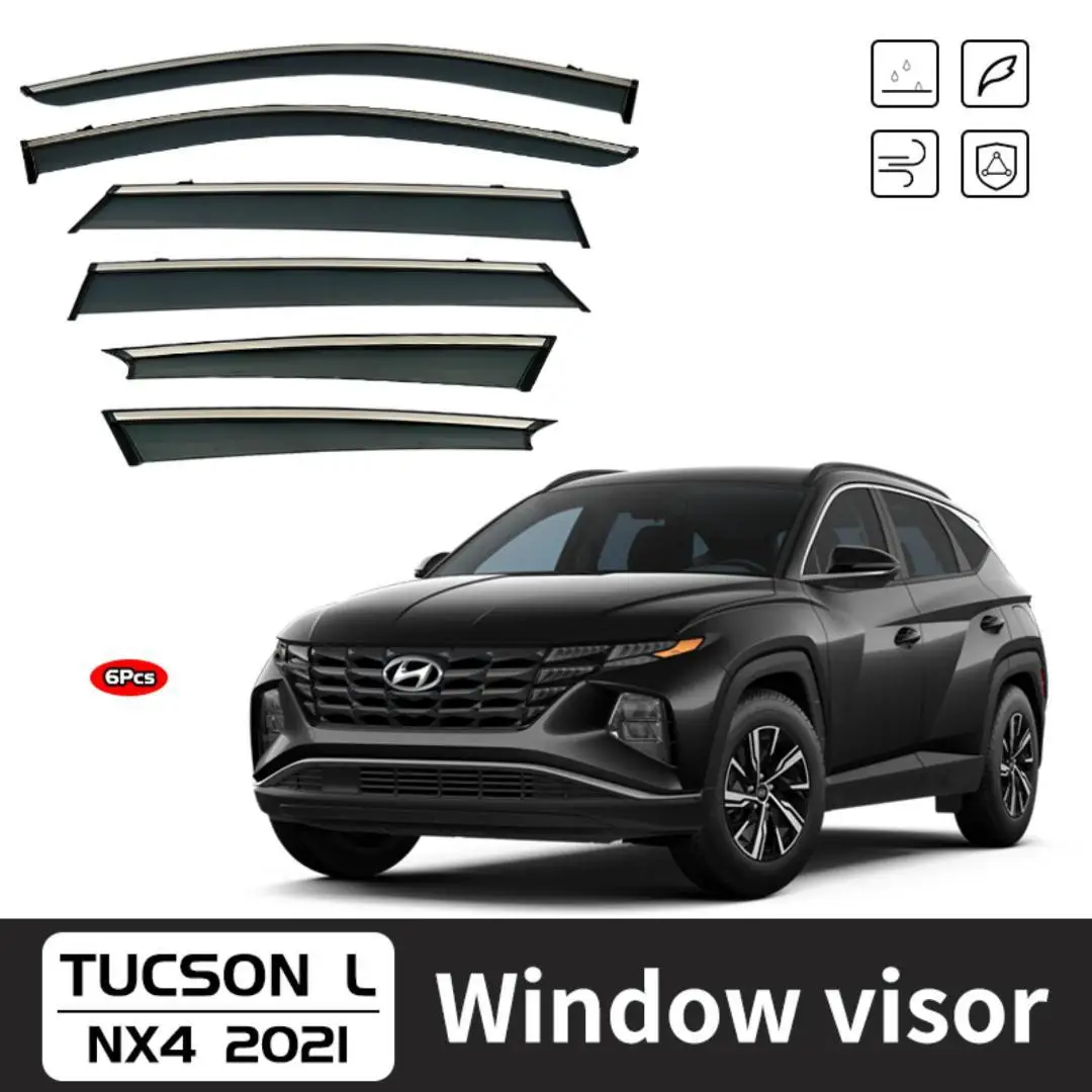 

Side Window Deflector For Hyundai TUCSON L IX35 2004-2021 Window Visor Acrylic Sun Rain Deflector Weather Shield Car Accessories