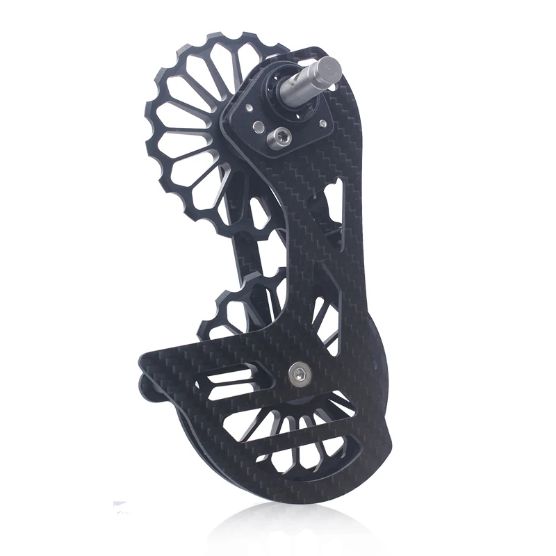 

RACEWORK Carbon Fiber Bike Rear Derailleur Road Racing Bicycle 17T Ceramic Pulley For R5800 4600 4700 5700 Cycling Accessories