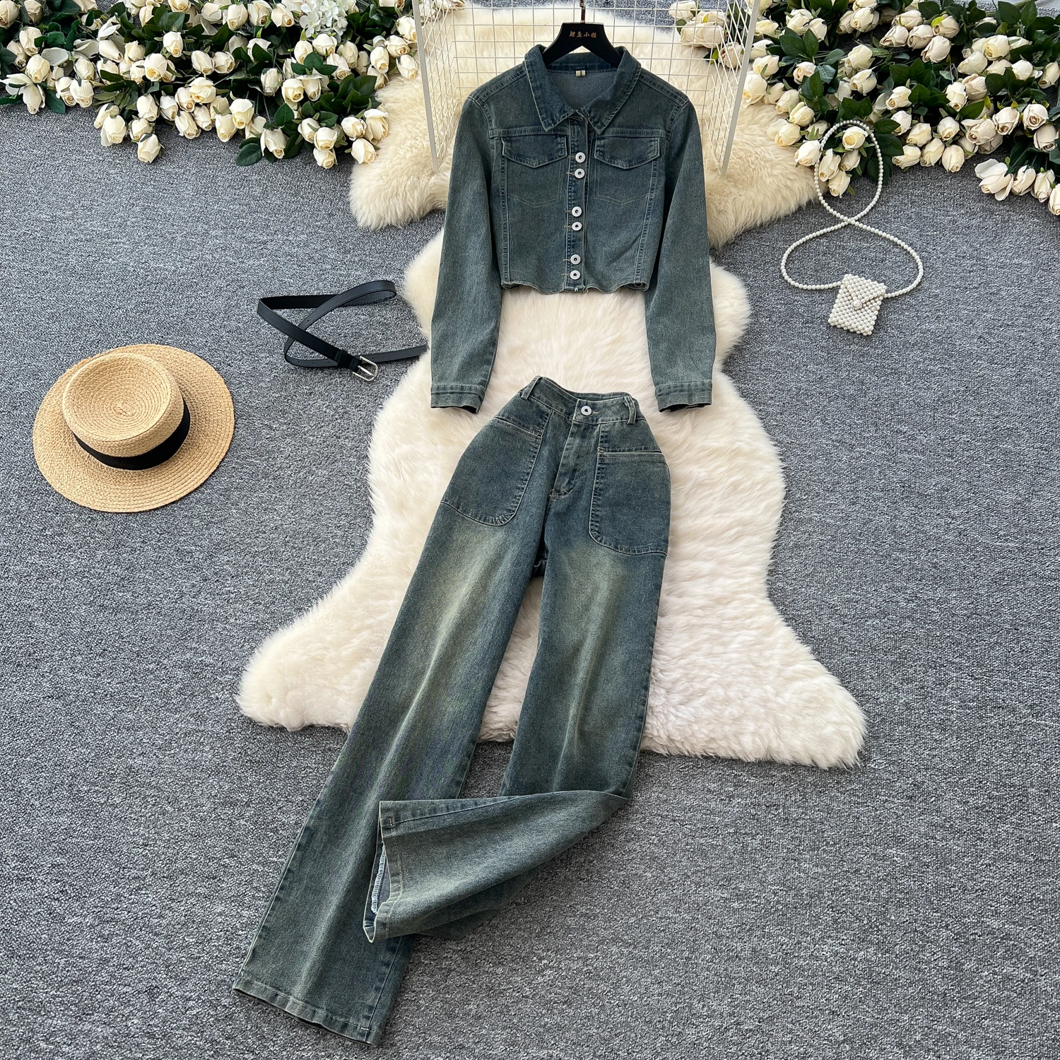 Женские джинсовые комплекты Amolapha