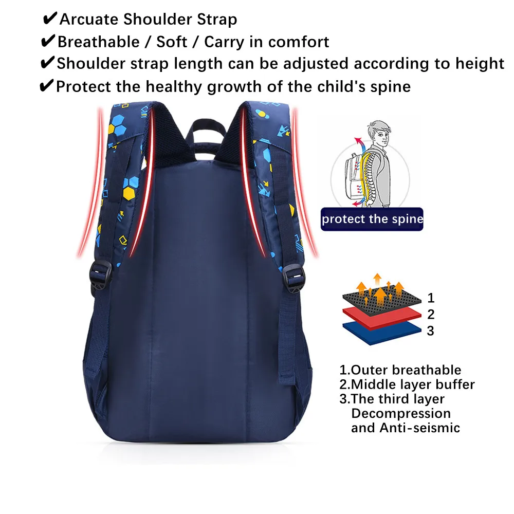 Kids Backpacks for Boys Girls Primary and Secondary School Students Bookbag Kindergarten Backpack Teens Casual Daypacks Mochila
