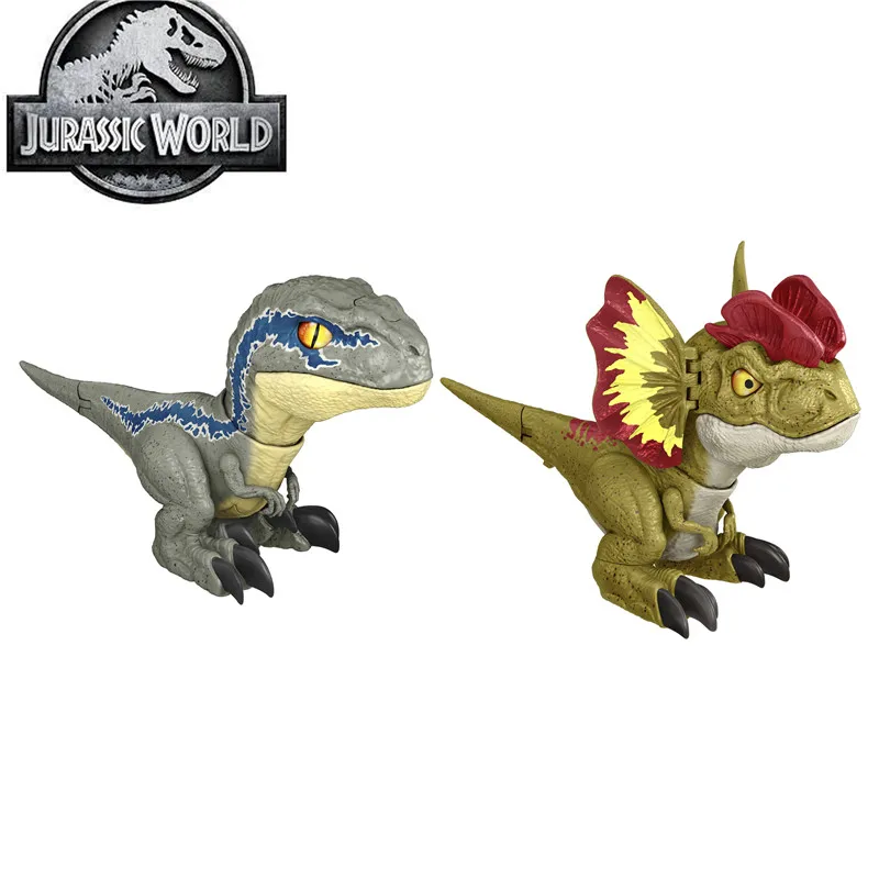 100% Original 2022  New Jurassic World Uncaged Rowdy Roars Dinosaurs Toys for Boys Sound and Move Attack Dilophosaurus Gifts