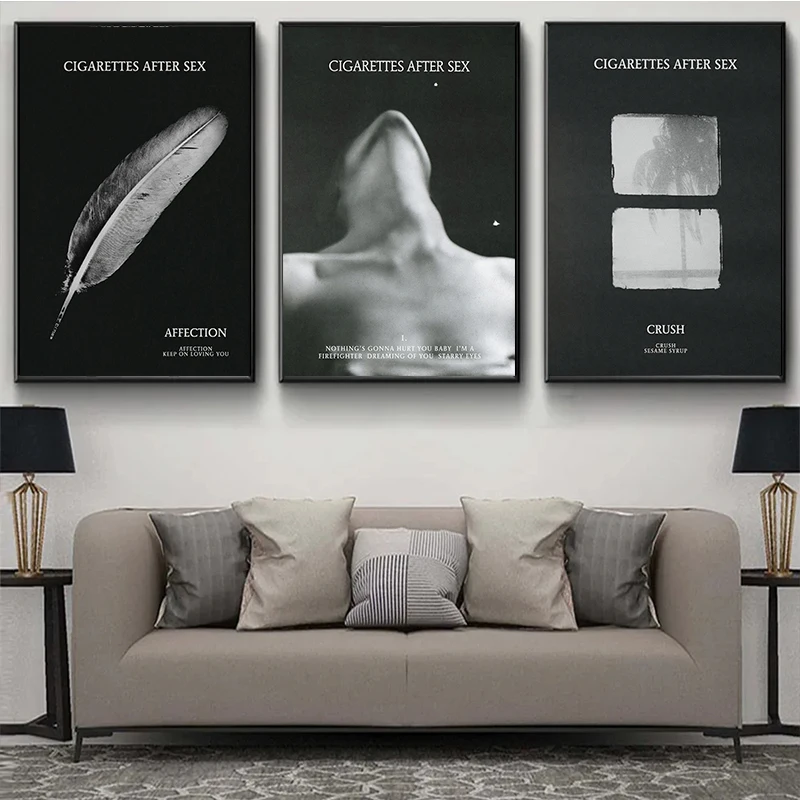 Современные женские сигареты после секса черные картины на холсте постеры и